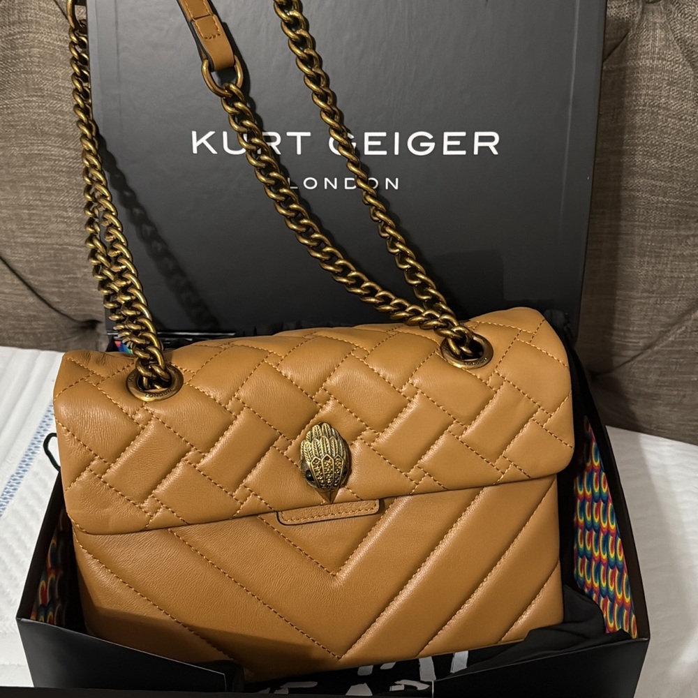 Kurt Geiger Tan Quilted Women's Bag